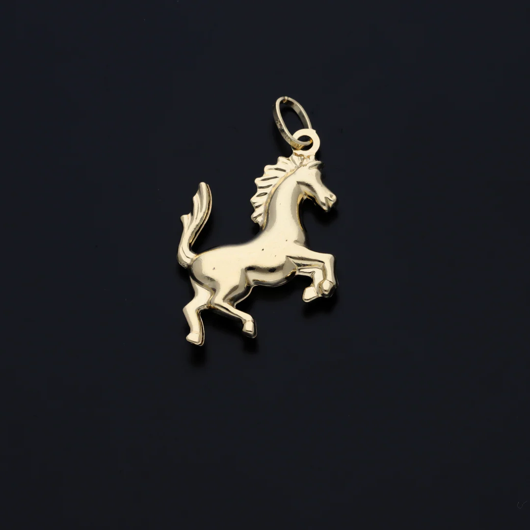 Gold Necklace (Chain with Horse Shaped Pendant) 18KT - FKJNKL18KU6220 - Image 2