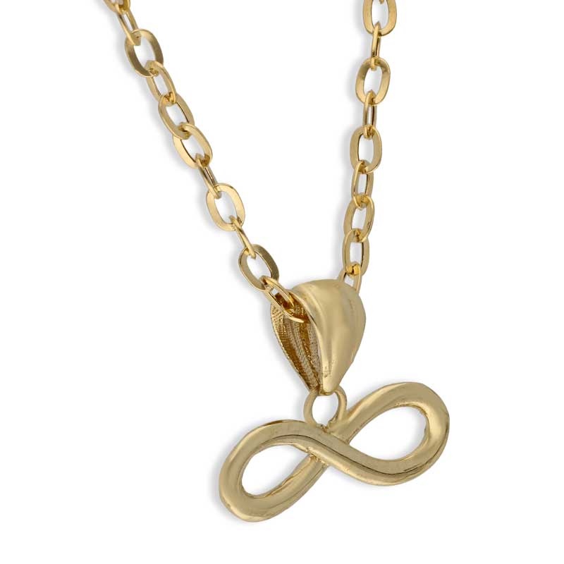 Gold Necklace (Chain with Infinity Pendant) 18KT - FKJNKL18KU1088 - Image 2