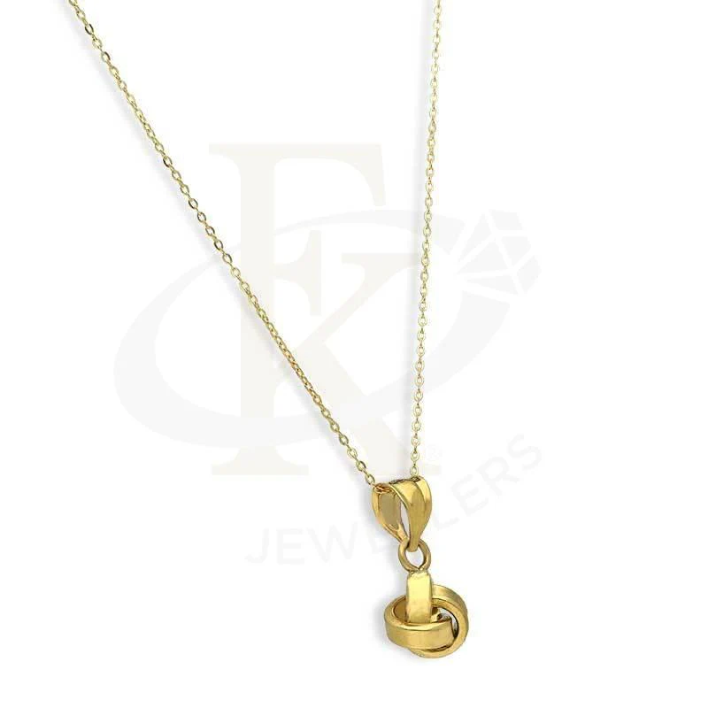 Gold Necklace (Chain with Knot Pendant) 18KT - FKJNKL18K2835 - Image 2