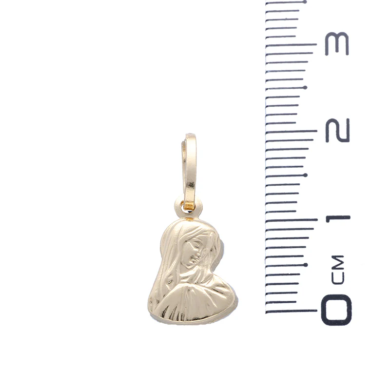Gold Necklace (Chain with Mother Mary Pendant) 18KT - FKJNKL18KU1062 - Image 4