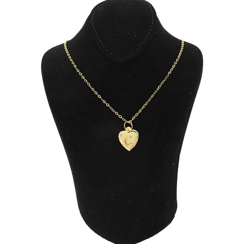Gold Necklace (Chain with Alphabet Pendant) 18KT - FKJNKL1452 - Image 27