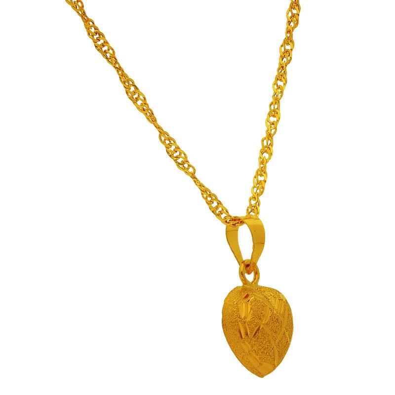 Gold Necklace (Chain with Pendant) 18KT - FKJNKL1724 - Image 2