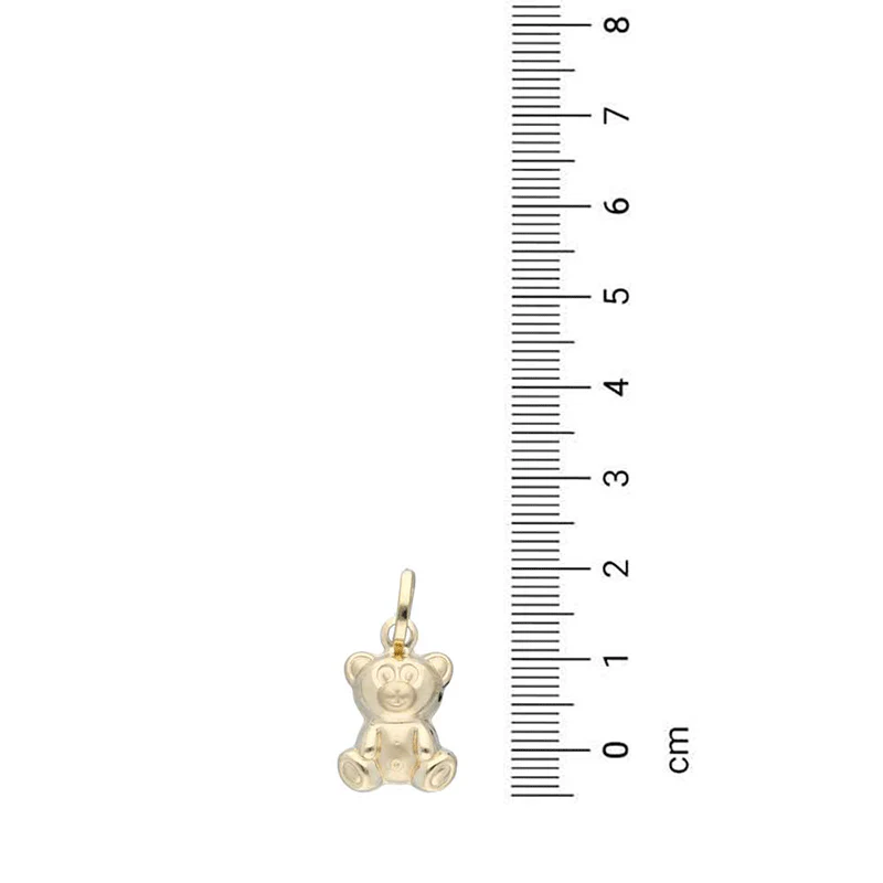Gold Necklace (Chain with Teddy Bear Pendant) 18KT - FKJNKL18KU1132 - Image 4