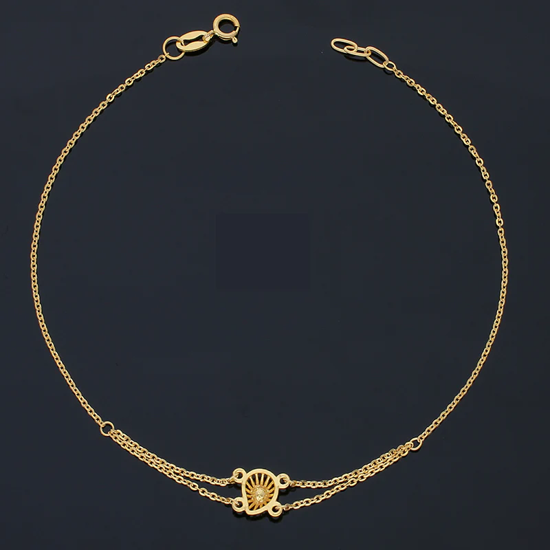 Gold Pear Bracelet 21KT - FKJBRL21KU1010 - Image 2