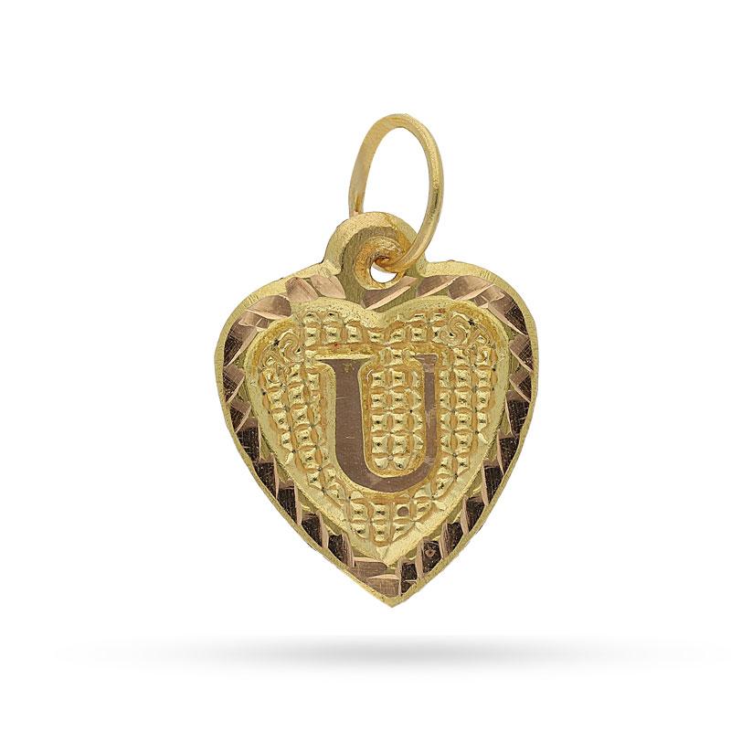 Gold Alphabet Pendant 18KT - FKJPND1452 - Image 20