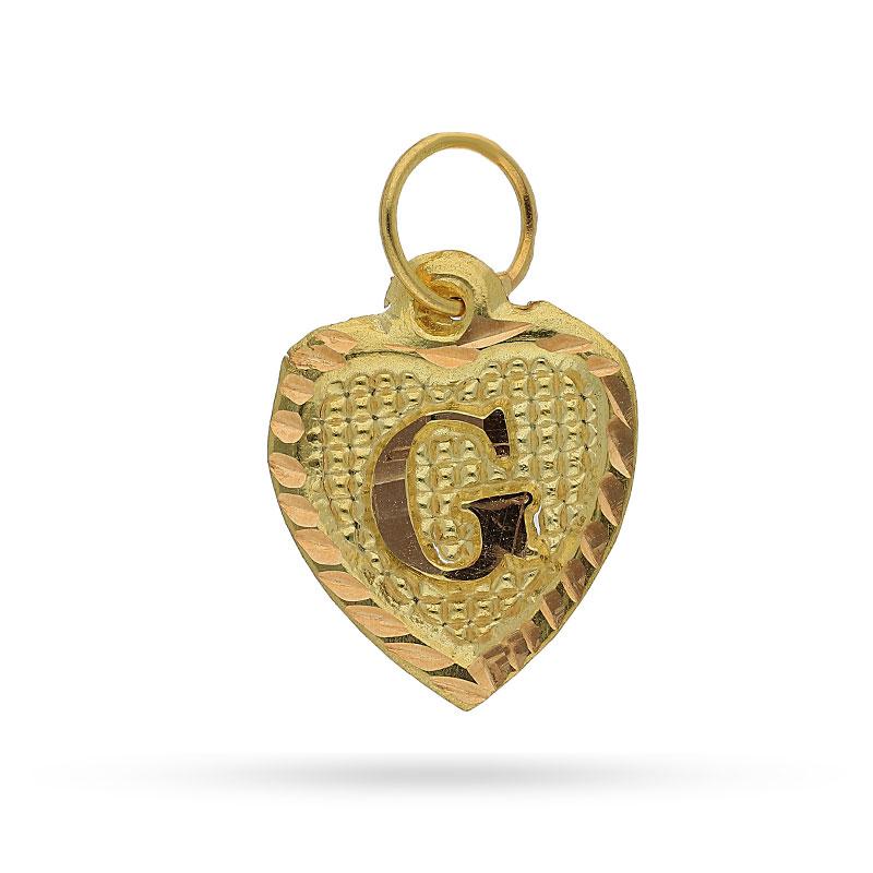 Gold Alphabet Pendant 18KT - FKJPND1452 - Image 7