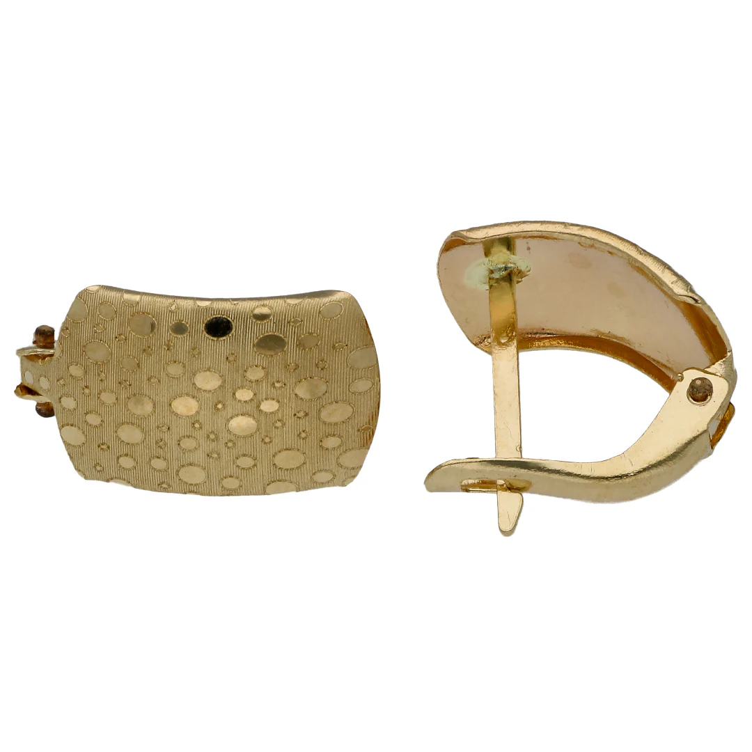 Gold Rectangle Shaped Pendant Set 18KT - FKJNKLST18KU6493 - Image 4