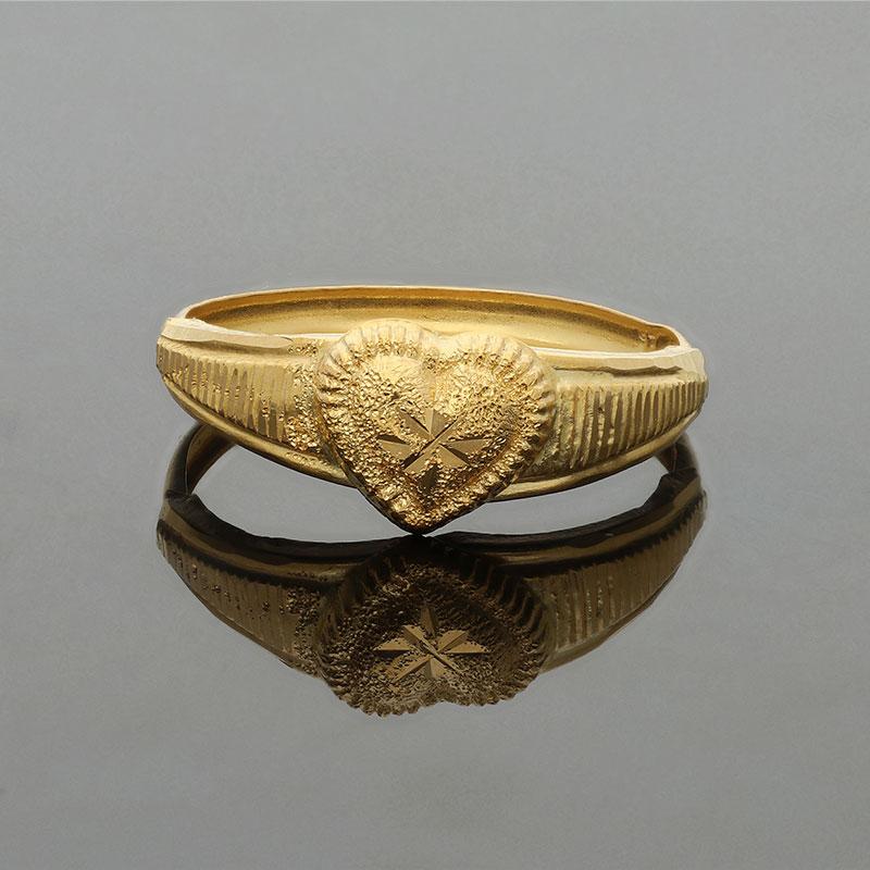 Gold Heart Ring 18KT - FKJRN1273 - Image 4