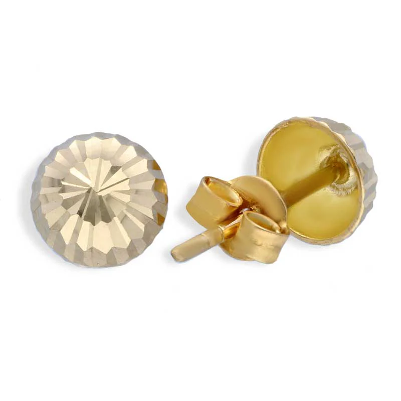 Gold Round Shaped Pendant Set (Necklace and Earrings) 18KT - FKJNKLST18KU2010 - Image 3