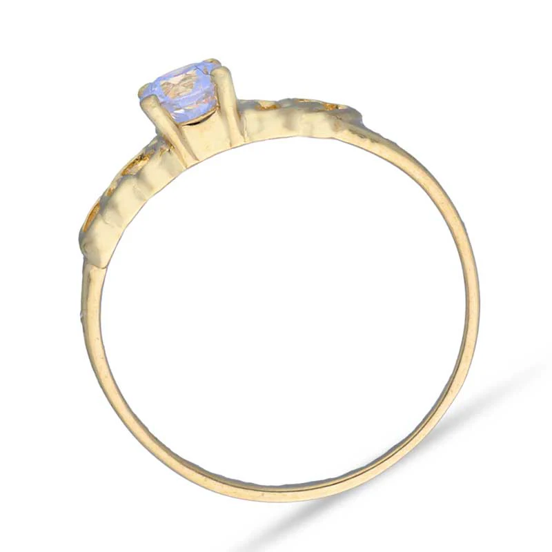 Gold Solitaire Ring 18KT - FKJRN18KU2001 - Image 3
