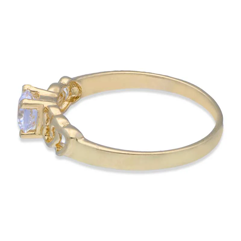 Gold Solitaire Ring 18KT - FKJRN18KU2001 - Image 6