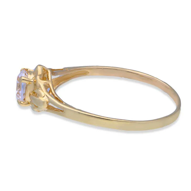 Gold Solitaire Ring 18KT - FKJRN18KU2002 - Image 6