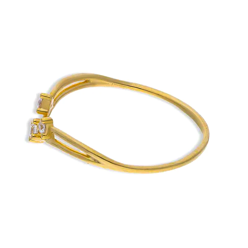 Gold Solitaire Ring 18KT - FKJRN18KU2092 - Image 6