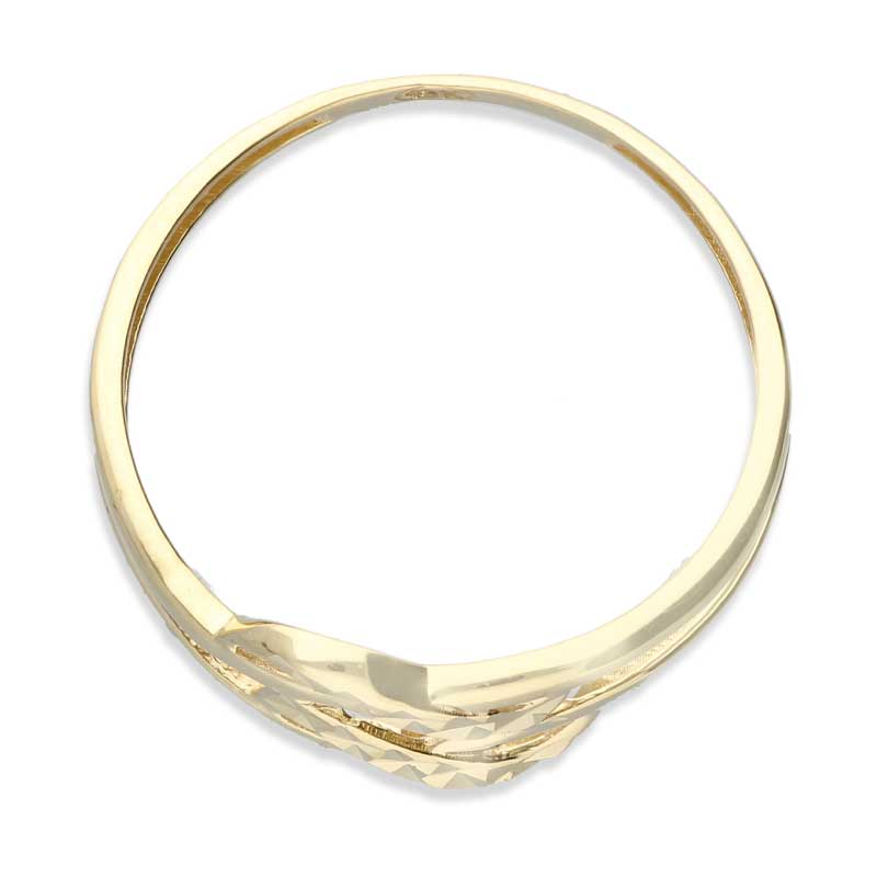 Gold Spiral Shaped Ring 18KT - FKJRN18KU2025 - Image 6