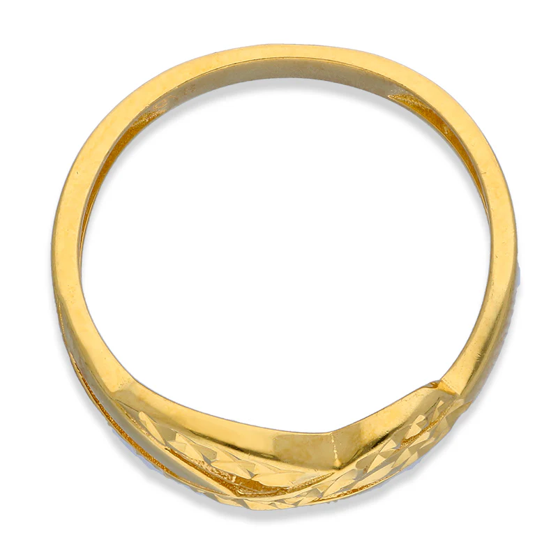 Gold Spiral Shaped Ring 21KT - FKJRN21KU2113 - Image 5