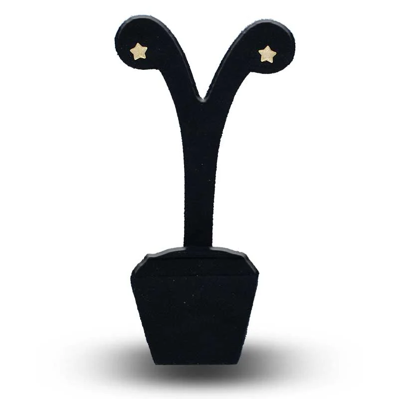 Gold Star Shaped Stud Earrings 18KT - FKJERN18KU3033 - Image 4