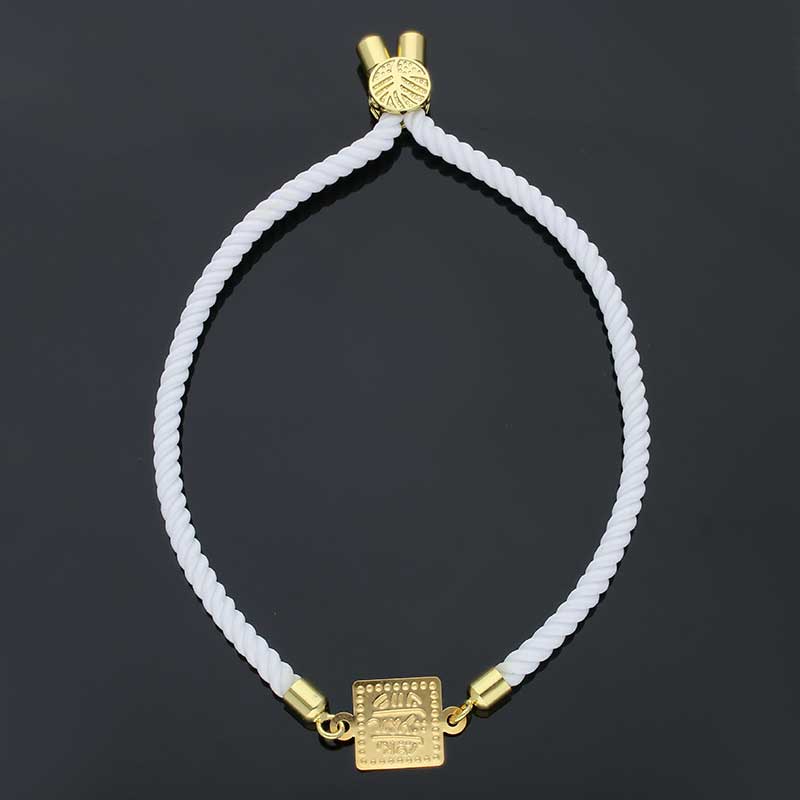 Gold String Bracelet 21KT - FKJBRL21KU1079 - Image 2