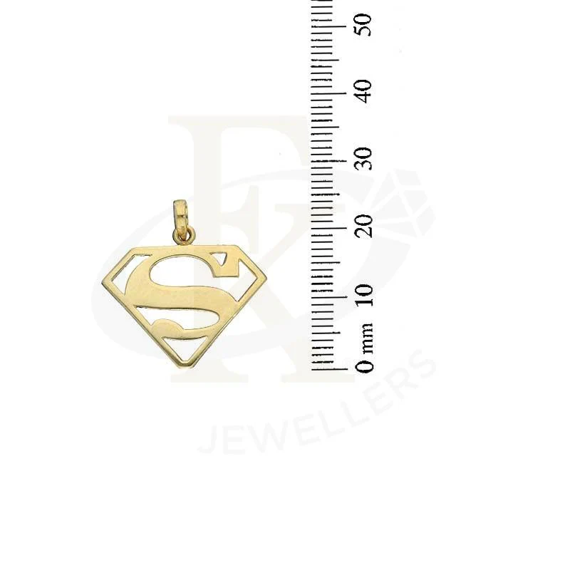 Gold Superman Pendant 18KT - FKJPND18K2691 - Image 2