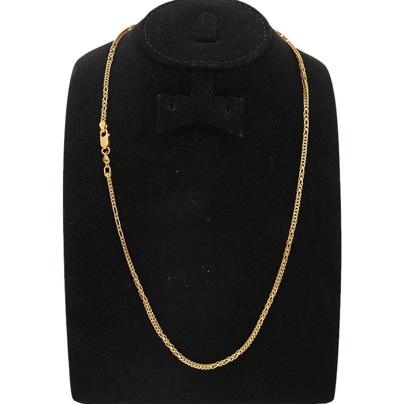 Gold Wheat Chain 22KT - FKJCN22K2171 - Image 2