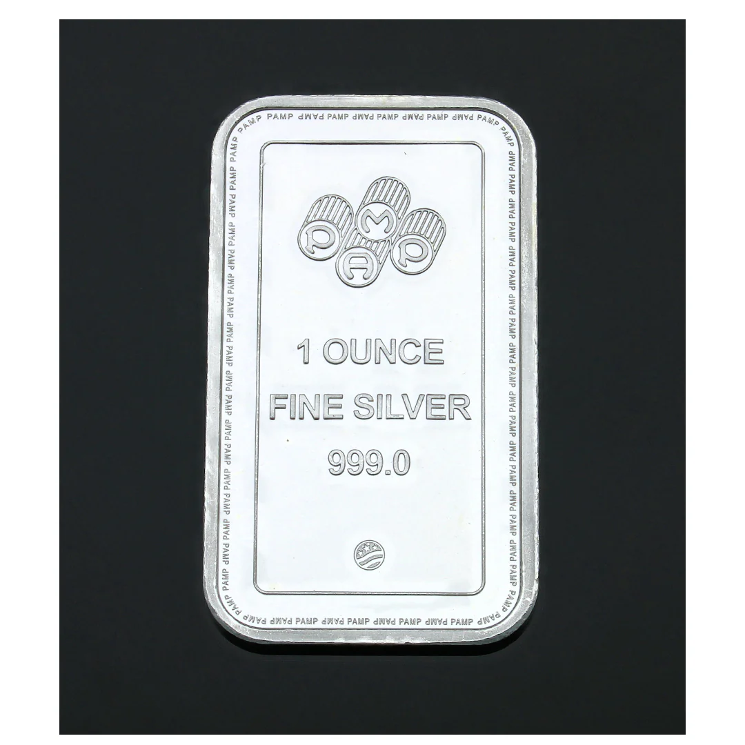 Pamp 1 Ounce Silver Bar 999.0 Silver - FKJGBRSL2317 - Image 3