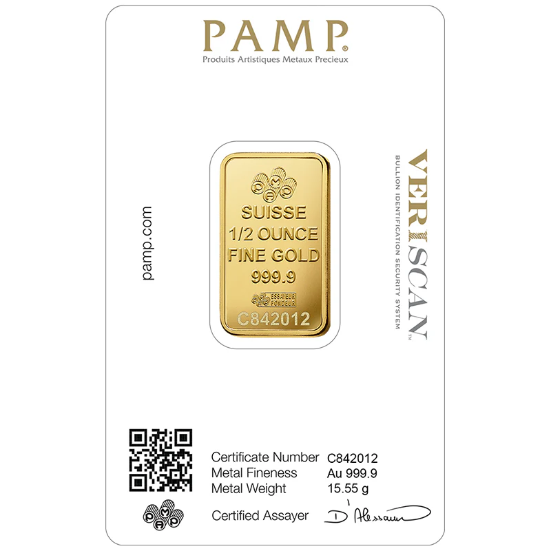 Pamp Suisse Queen Fortuna 1/2 Ounce Gold Bar 24KT - FKJGBR24K2167 - Image 3
