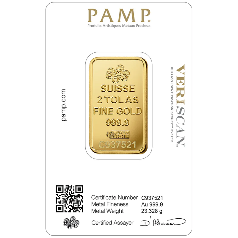 Pamp Suisse Queen Fortuna 2 Tola Gold Bar 24KT - FKJGBR24K2180 - Image 3