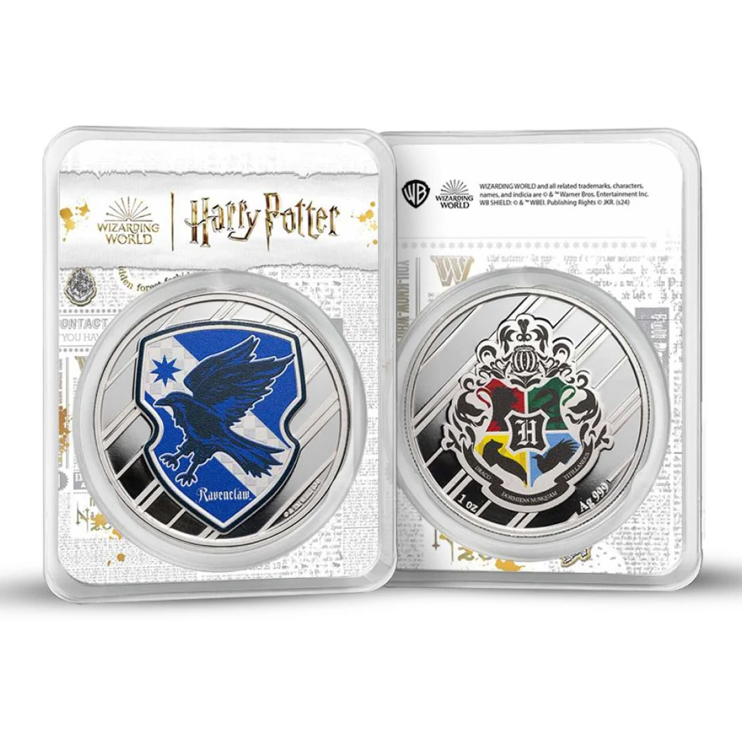 Ravenclaw Harry Potter House 1 Ounce Colorized Silver Coin - FKJCONSL6881 - Image 5