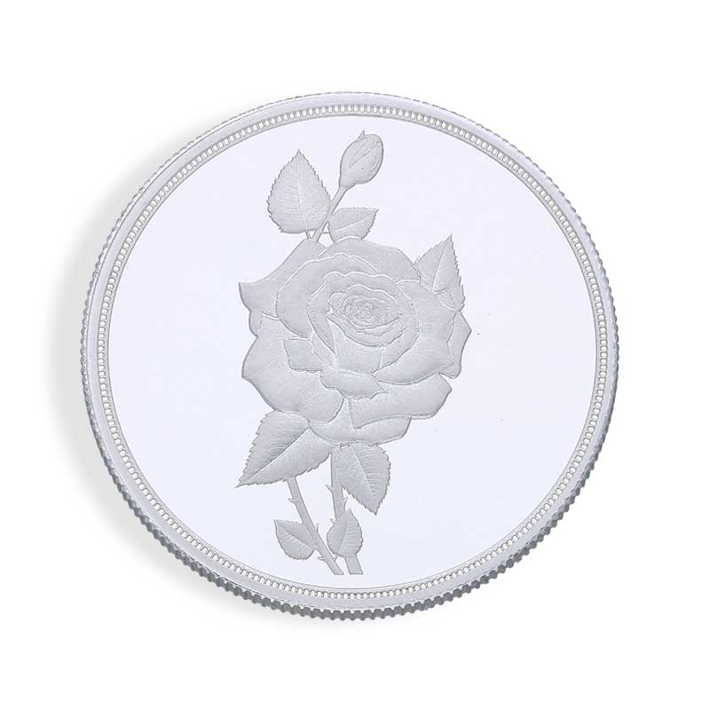 Silver 20 Grams Pamp Rose Coin in Fine 999 Silver - FKJCONSLU4003 - Image 3