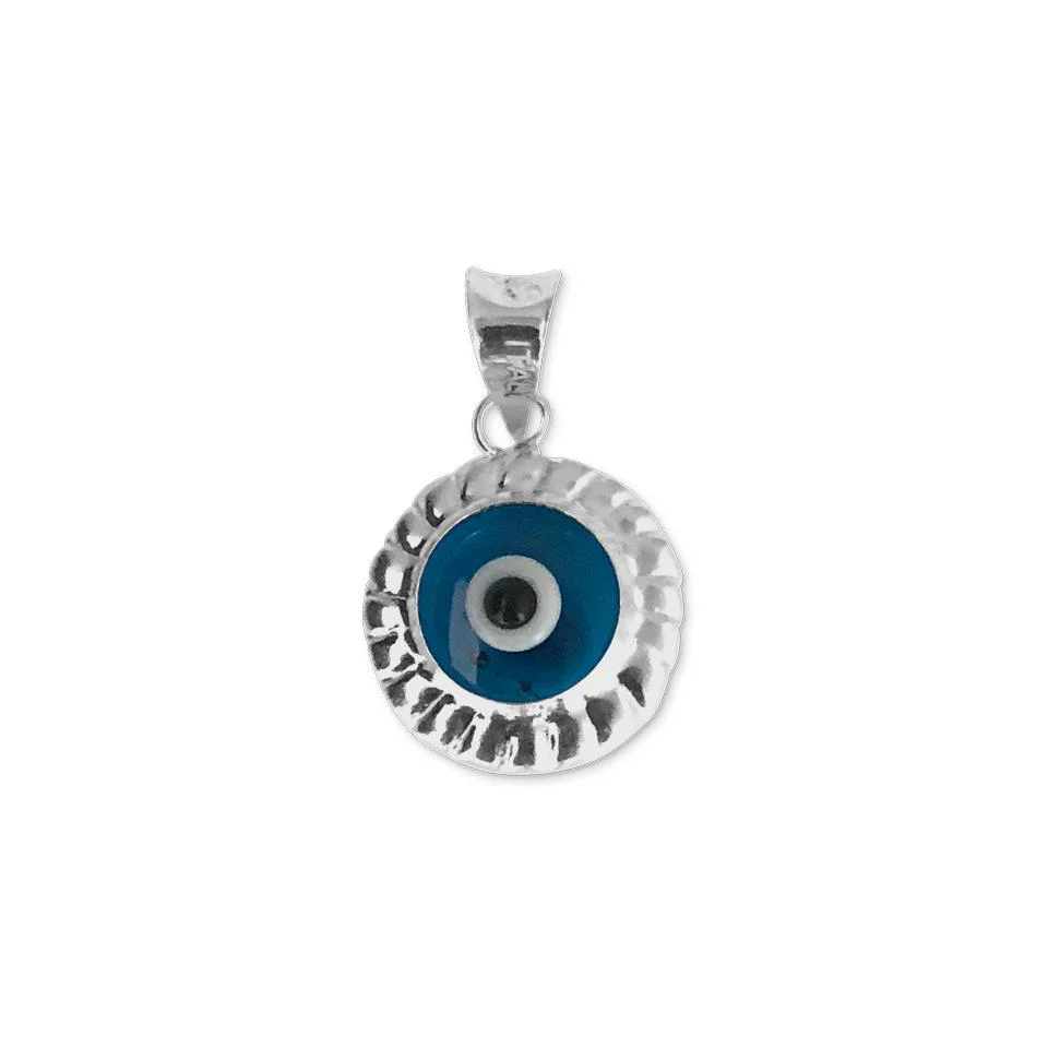 Sterling Silver 925 Evil Eye Pendant  - FKJPND1695