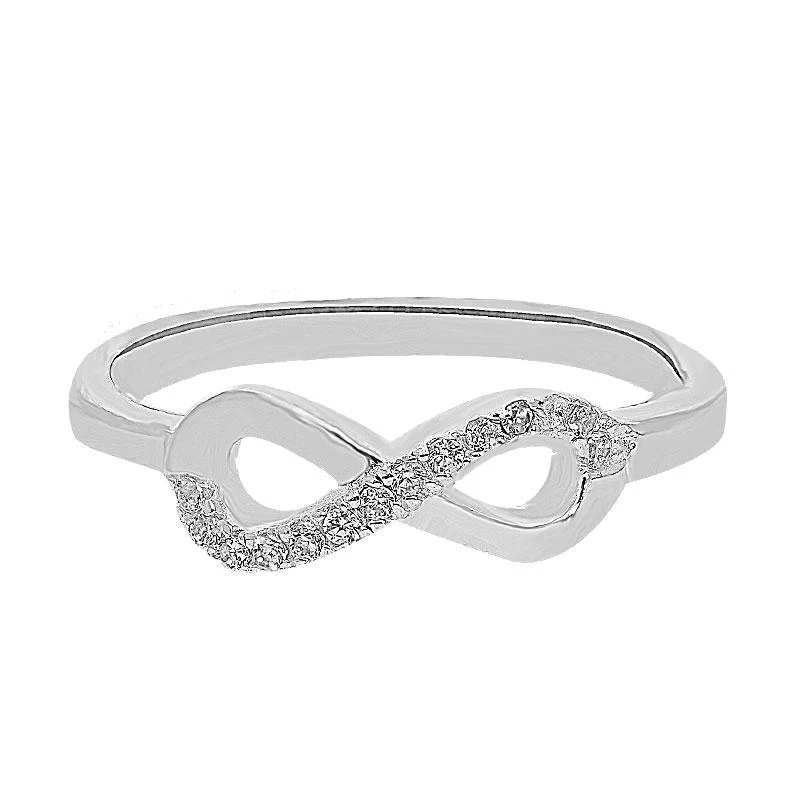 Sterling Silver 925 Infinity Pendant Set (Necklace, Earrings and Ring) - FKJNKLST2007 - Image 5