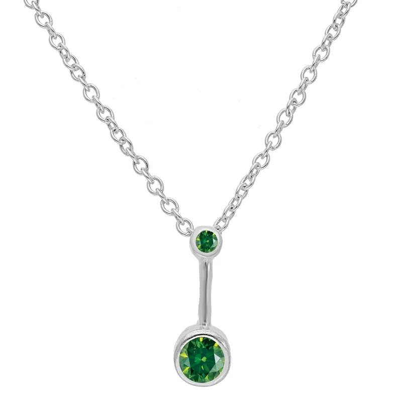 Sterling Silver 925 Solitaire Pendant Set (Necklace, Earrings and Ring) - FKJNKLST2067 - Image 2