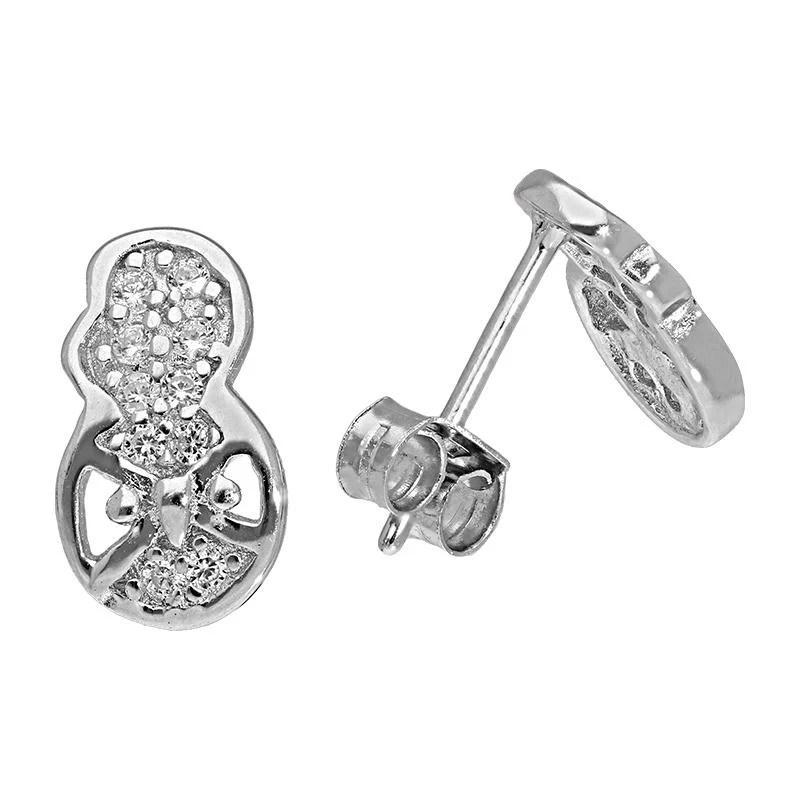 Sterling Silver 925 Stud Earrings - FKJERNSL2513